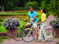 couple bicycling at fl